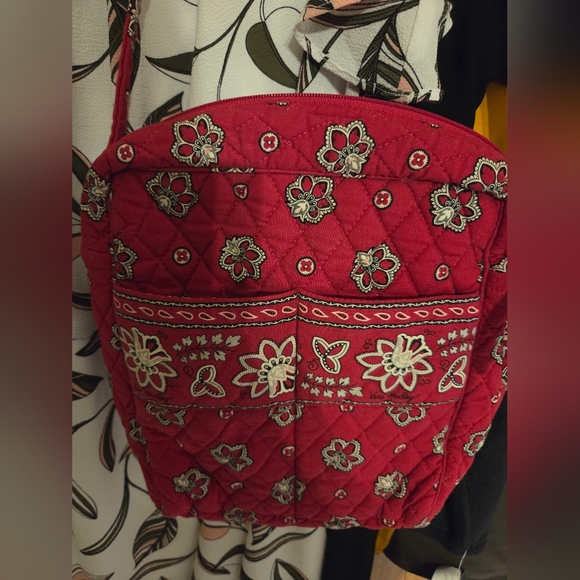 Vera Bradley Floral Red Crossbody Bag - Picture 4 of 12